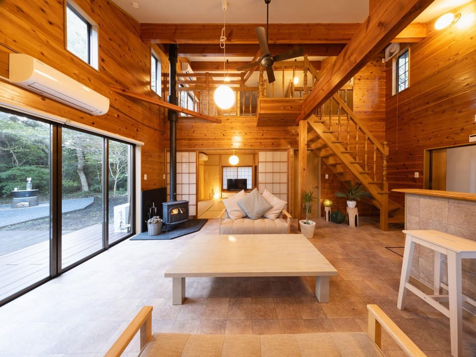 Living room, fireplace
