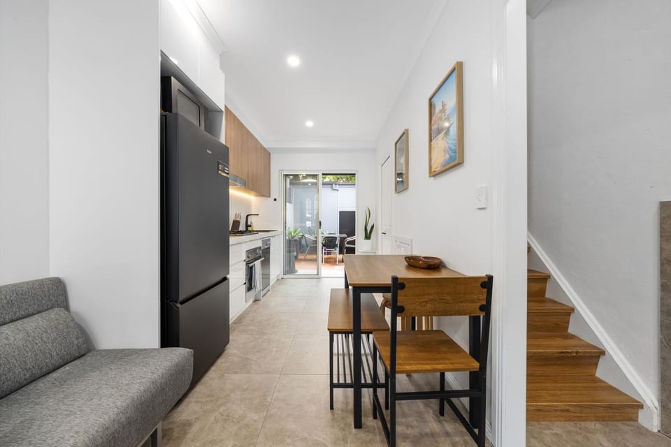 Living room, kitchen