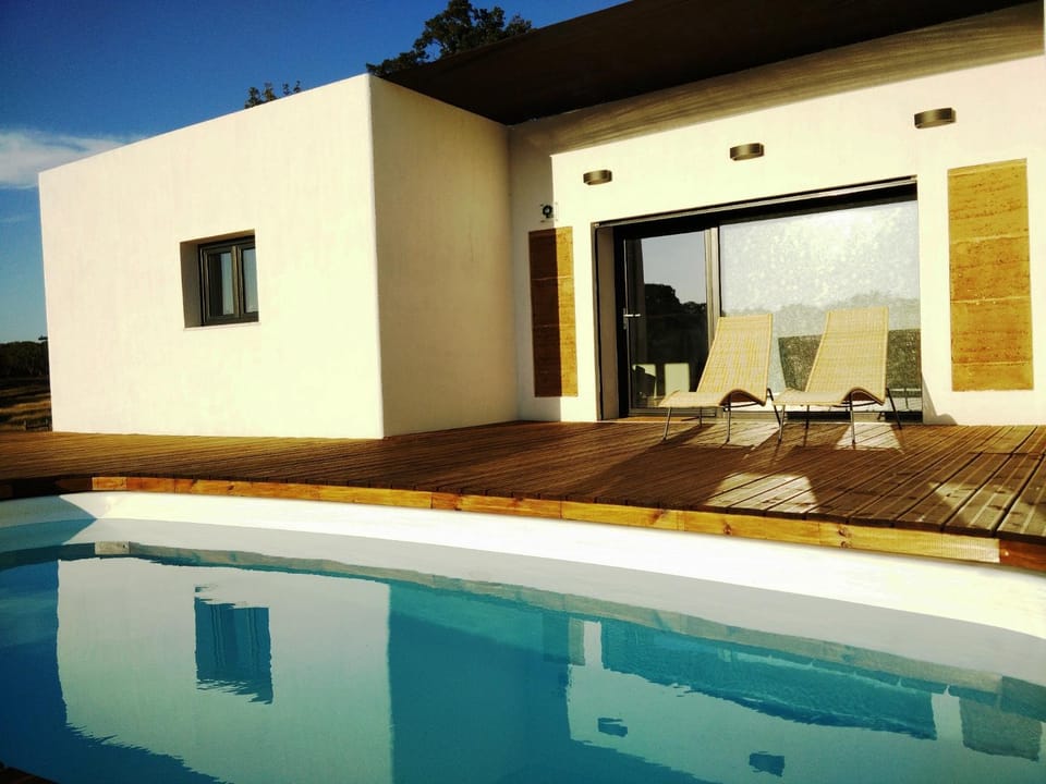 Patio, Facade/entrance, Property logo or sign, Balcony/Terrace, Pool view, Swimming pool