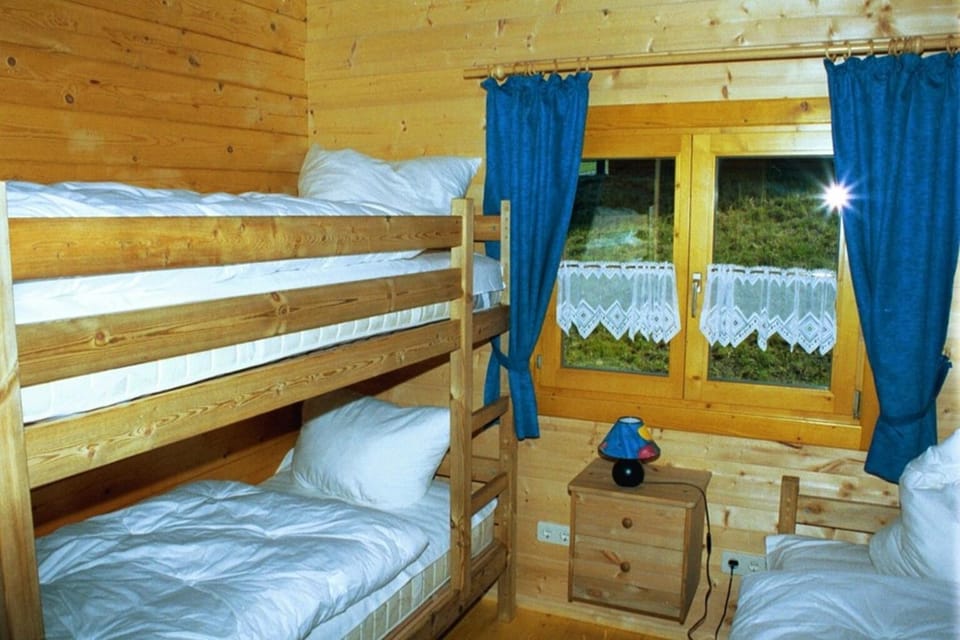 Bed, Photo of the whole room, Bedroom, Garden view, bunk bed