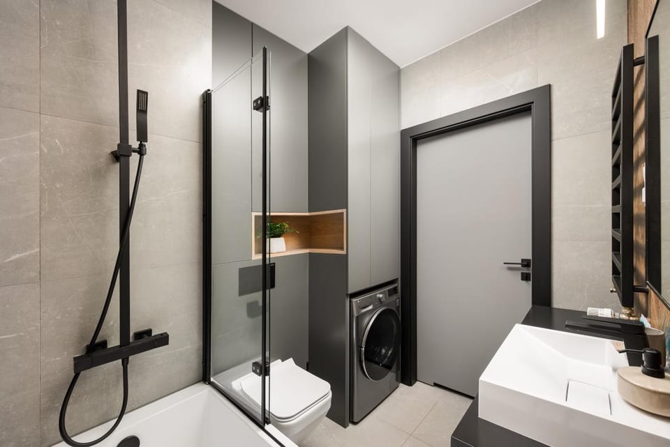 Shower, Bathroom, towels