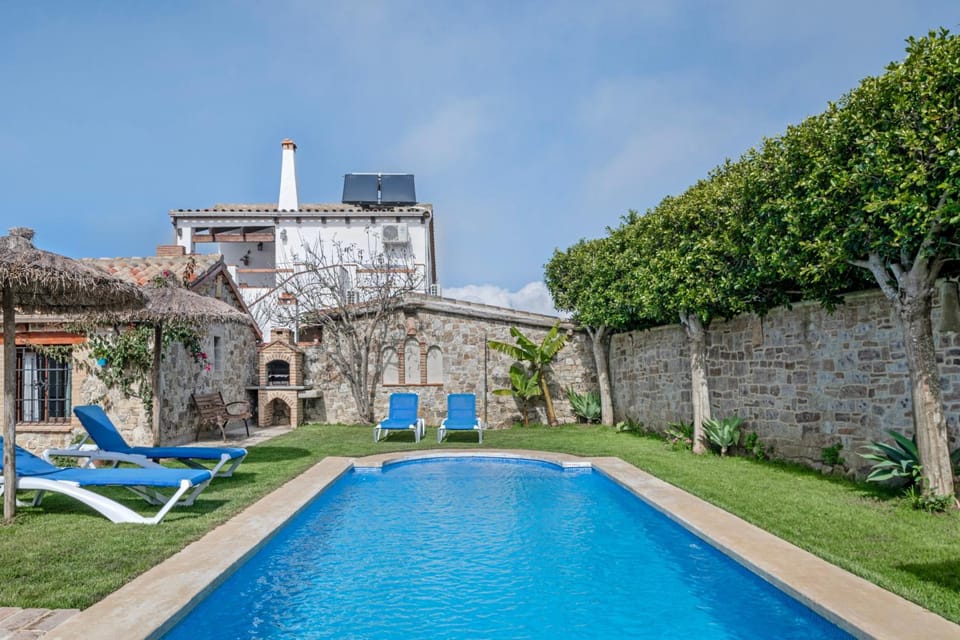 Property building, Living room, Swimming pool