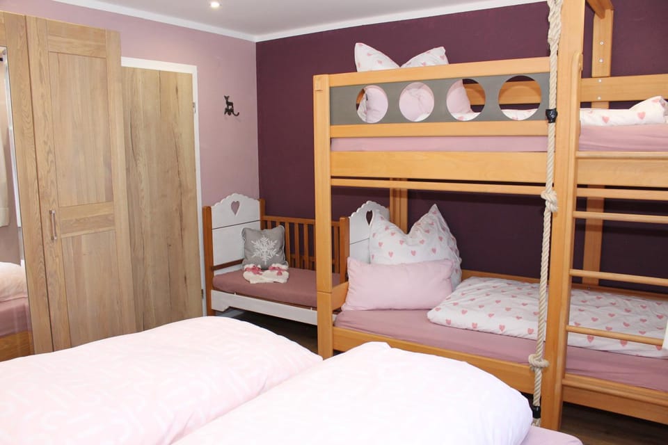 Bed, Photo of the whole room, Bedroom, bunk bed, wardrobe