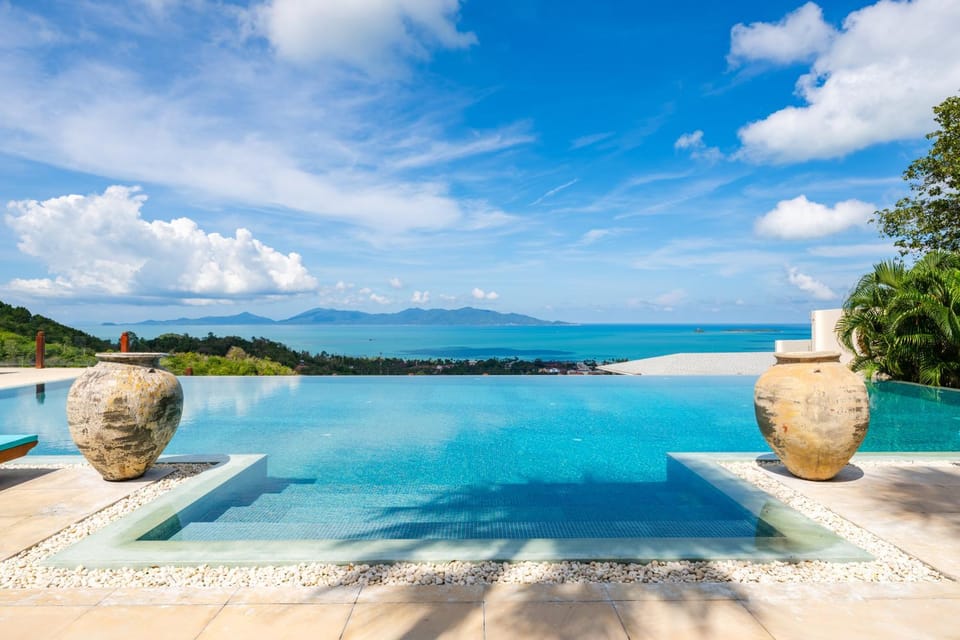 Day, Natural landscape, Mountain view, Swimming pool