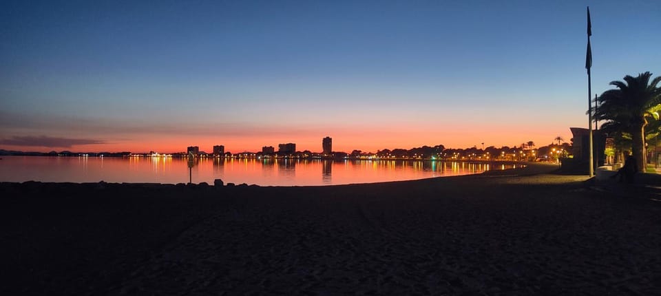Nearby landmark, Beach, Sunset