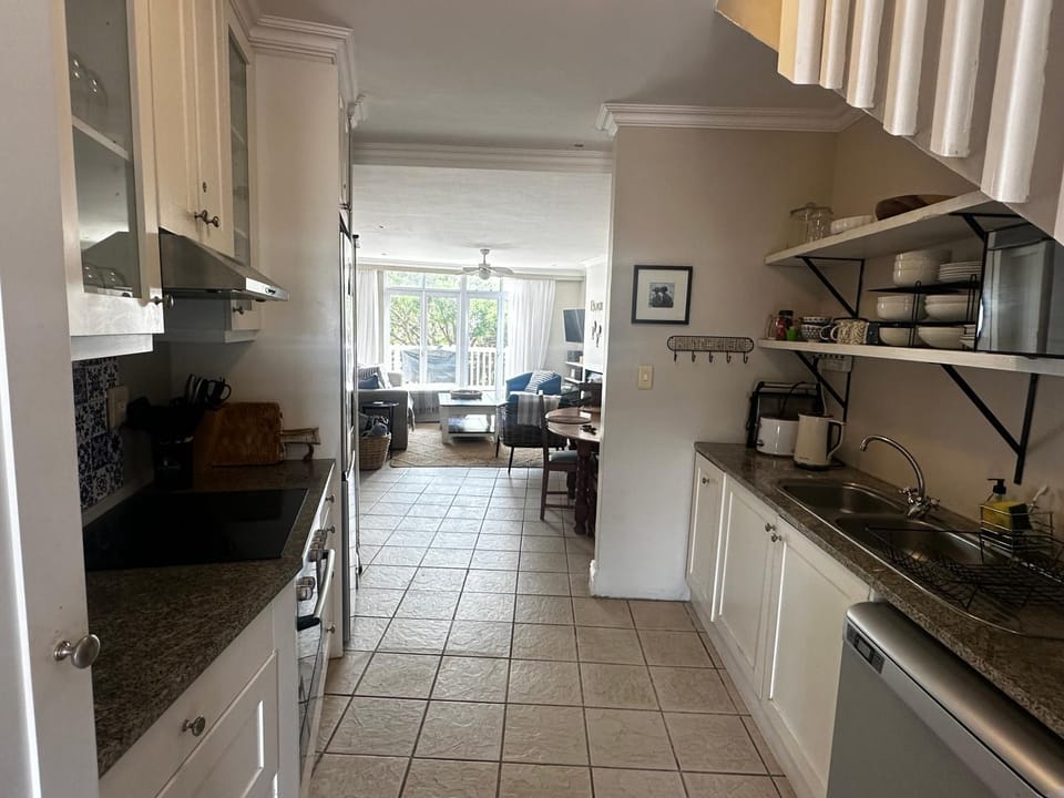 Kitchen or kitchenette, stove, toaster