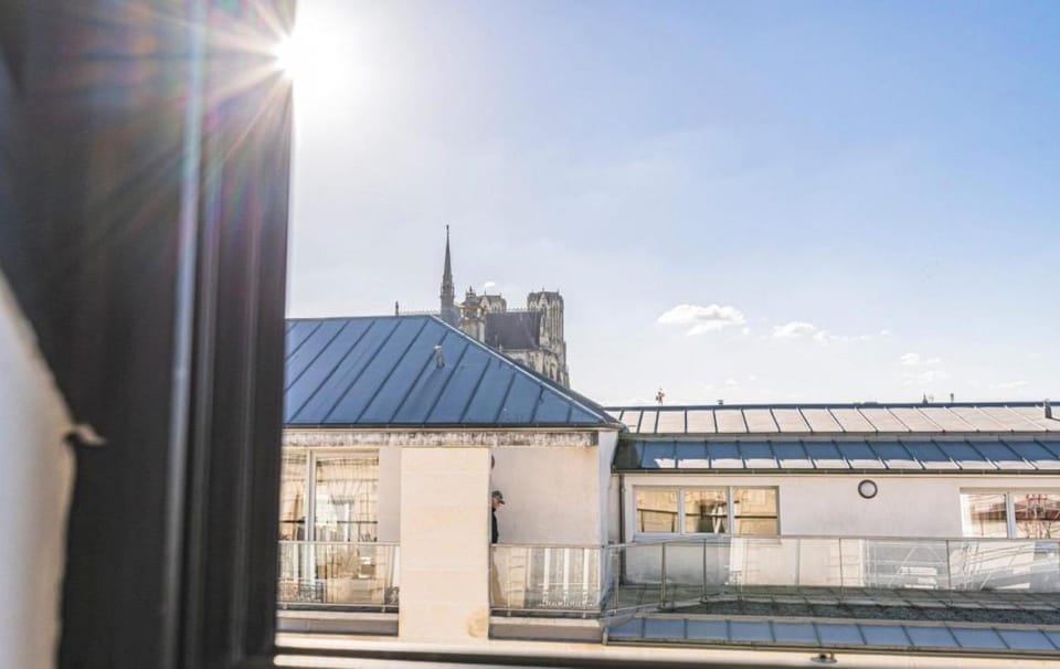 Appartement centre-ville Reims vue Cathédrale Apartment in Reims