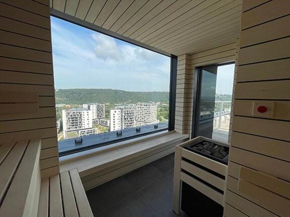 Luxe studio with pool, sauna, jacuzzi, gym, balcony Apartment in Prague