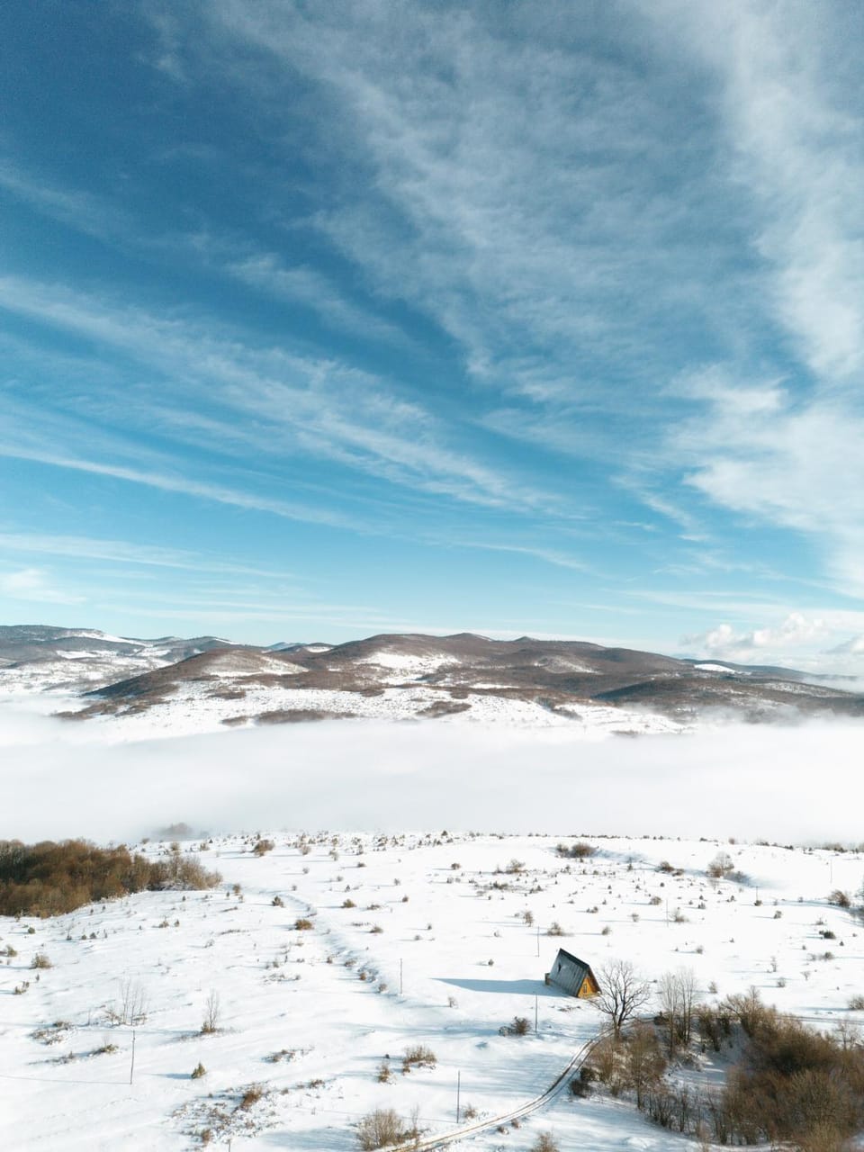 Day, Natural landscape, Winter, Mountain view