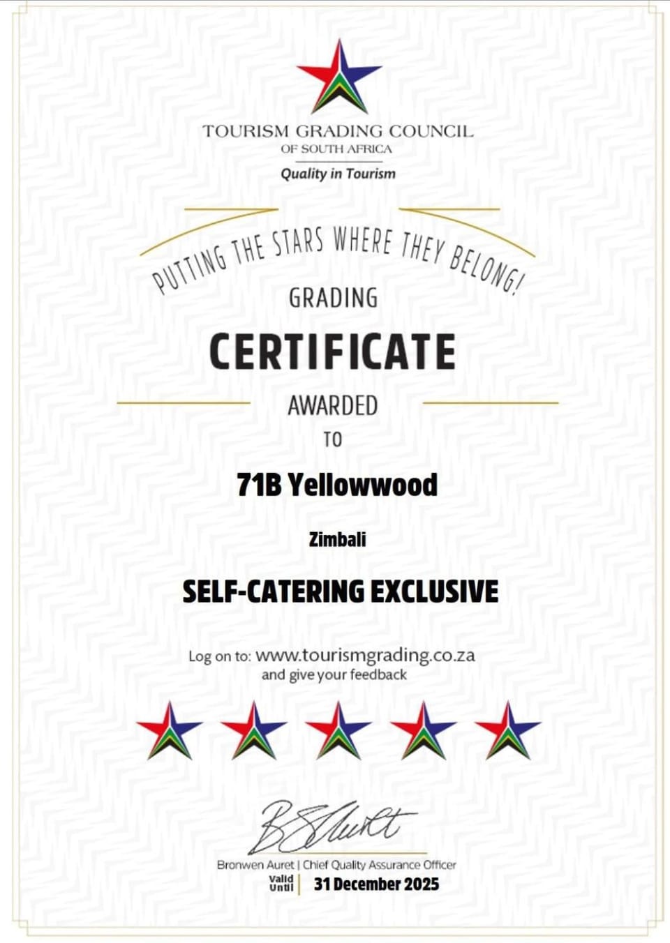 Certificate/Award