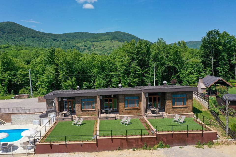 Property building, Natural landscape, Garden, Mountain view, Swimming pool