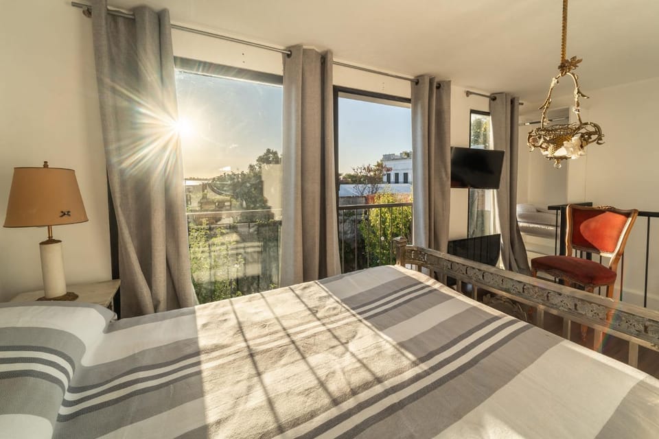 View (from property/room), Balcony/Terrace, Photo of the whole room, Bedroom
