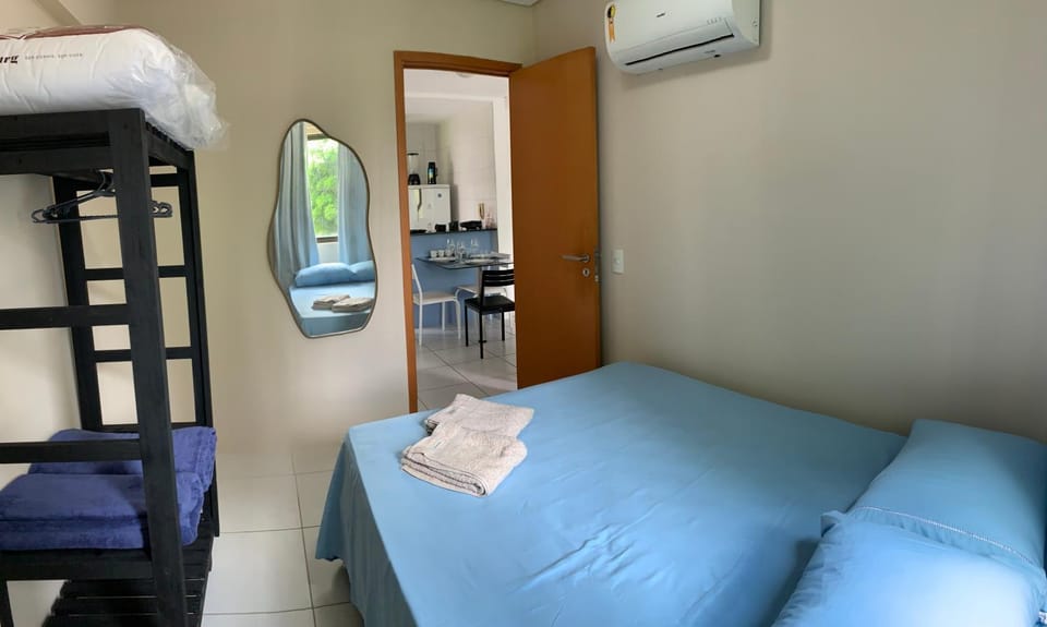 Bed, Photo of the whole room, Bedroom, air conditioner