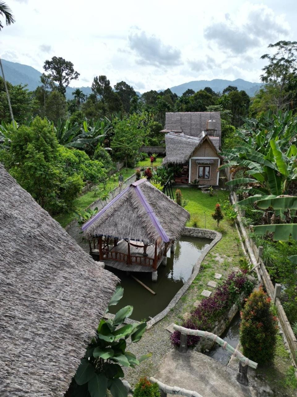 Property building, Bird's eye view, Garden view