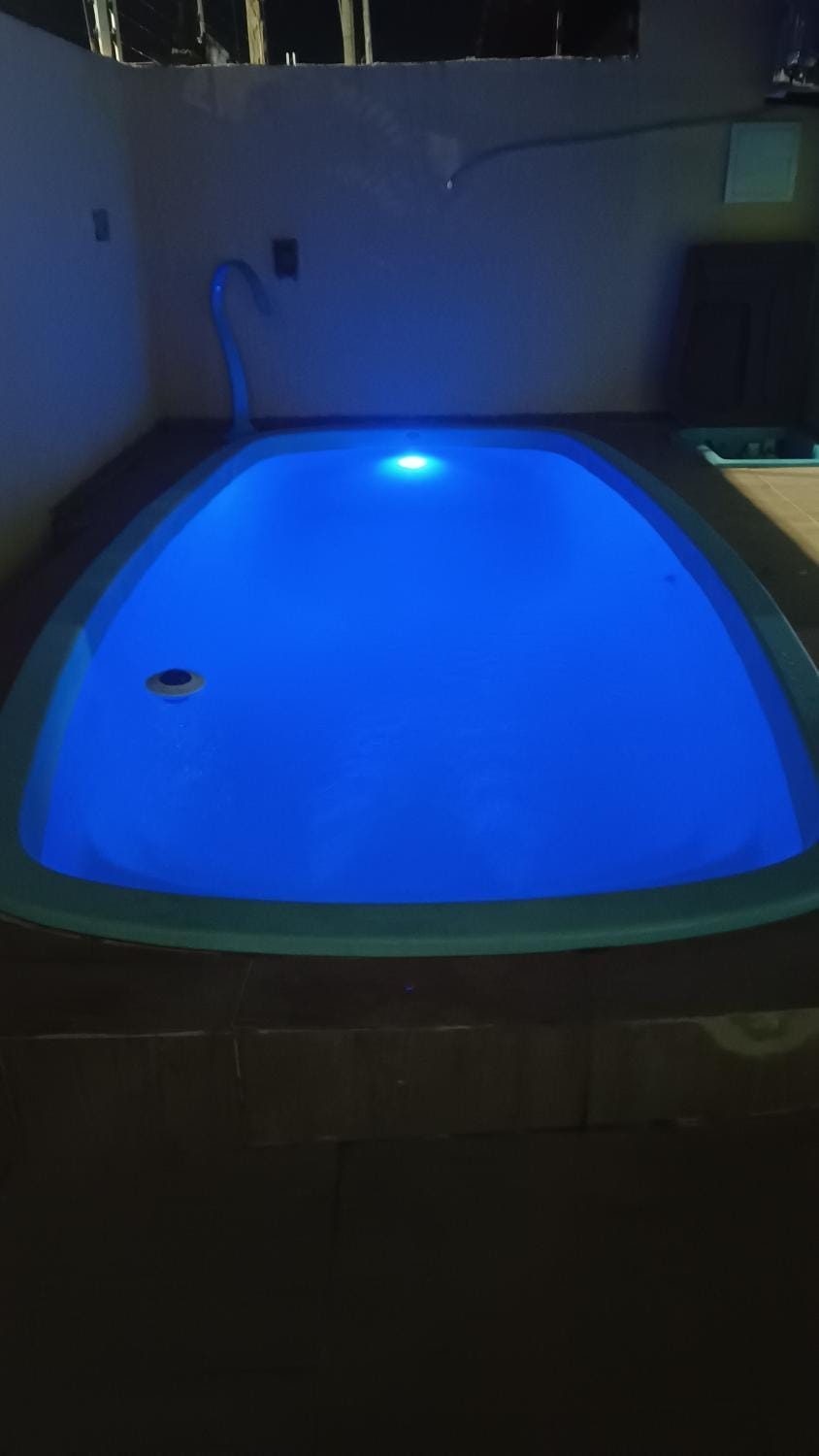 Night, Pool view, Swimming pool