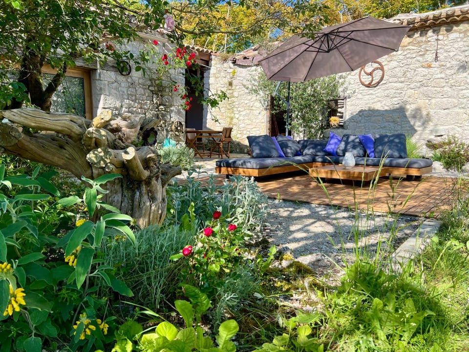 Patio, Garden, Seating area, Garden view