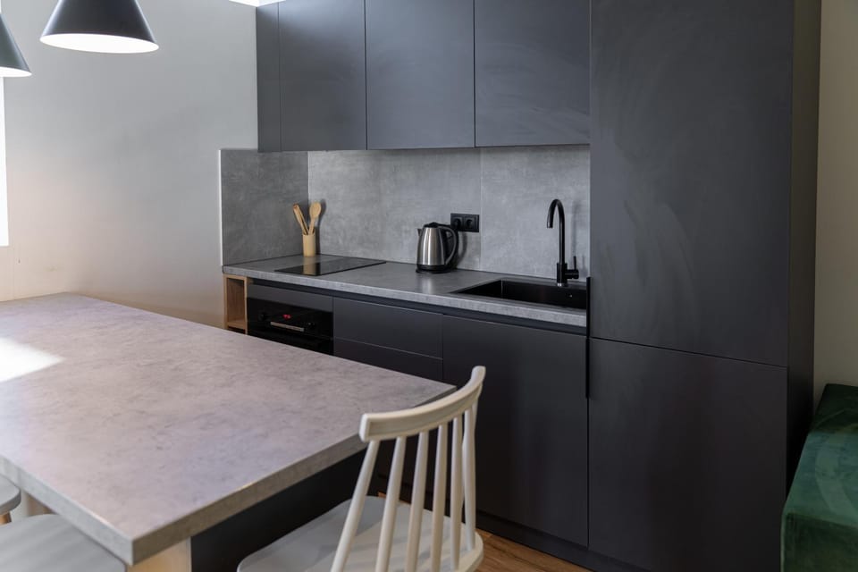 Coffee/tea facilities, Kitchen or kitchenette, Dining area, pet friendly, stove