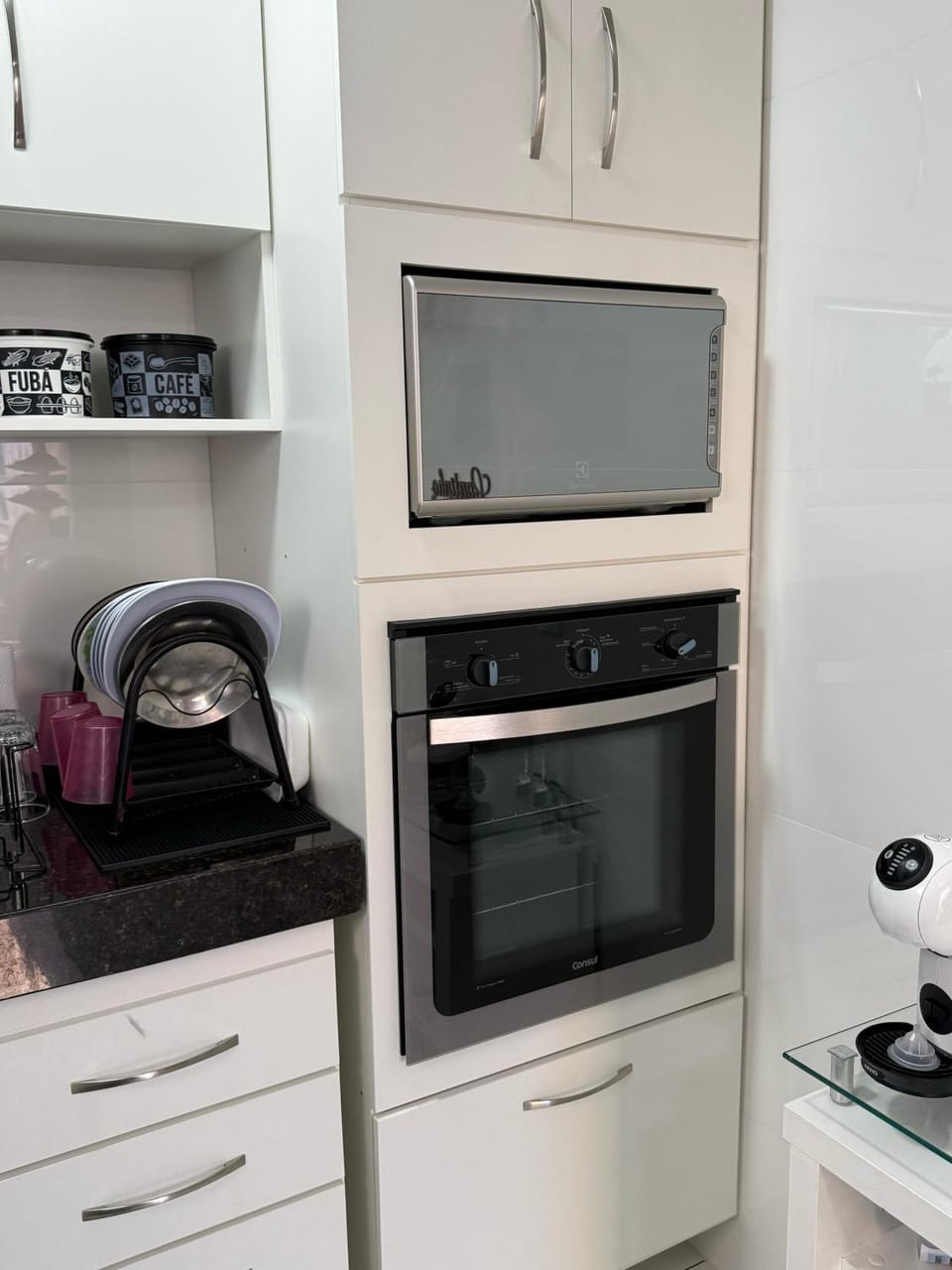 Kitchen or kitchenette, toaster