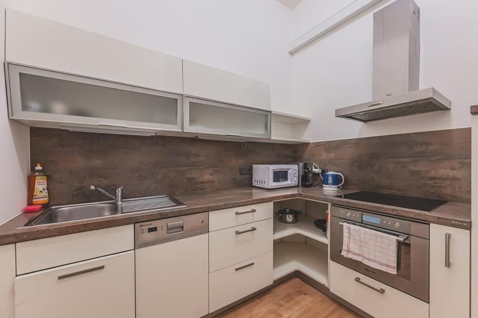 Prague Old Town Walkable Flat,Kitchen, new bathroom Apartment in Prague