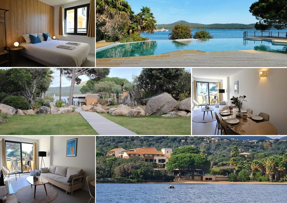 Bed, Natural landscape, Photo of the whole room, Bedroom, Garden view, Swimming pool
