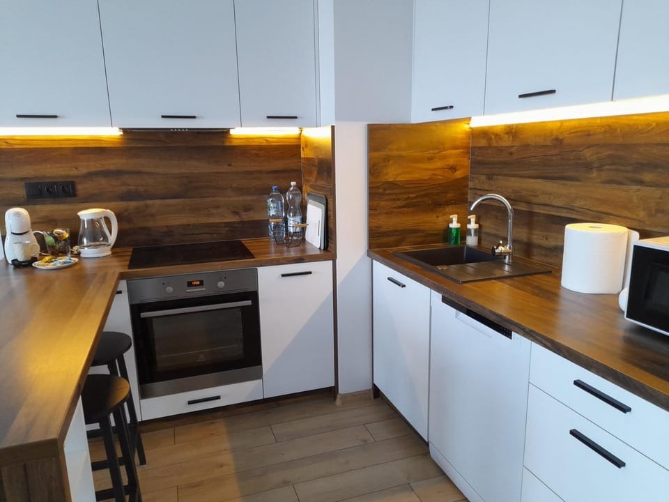 dishwasher, microwave, stove, kitchen
