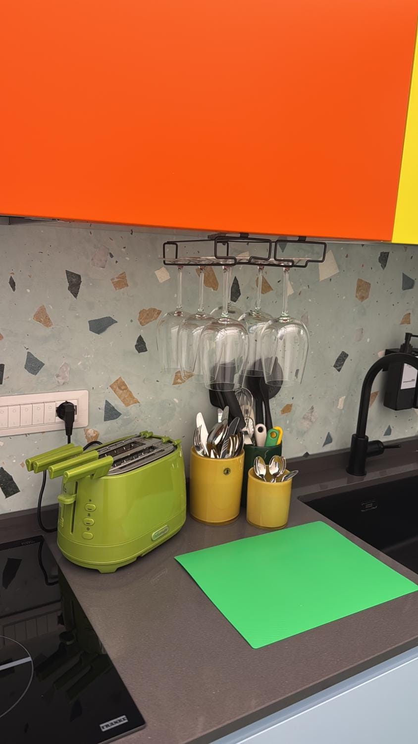 Kitchen or kitchenette, dishwasher, oven, stove, washing machine