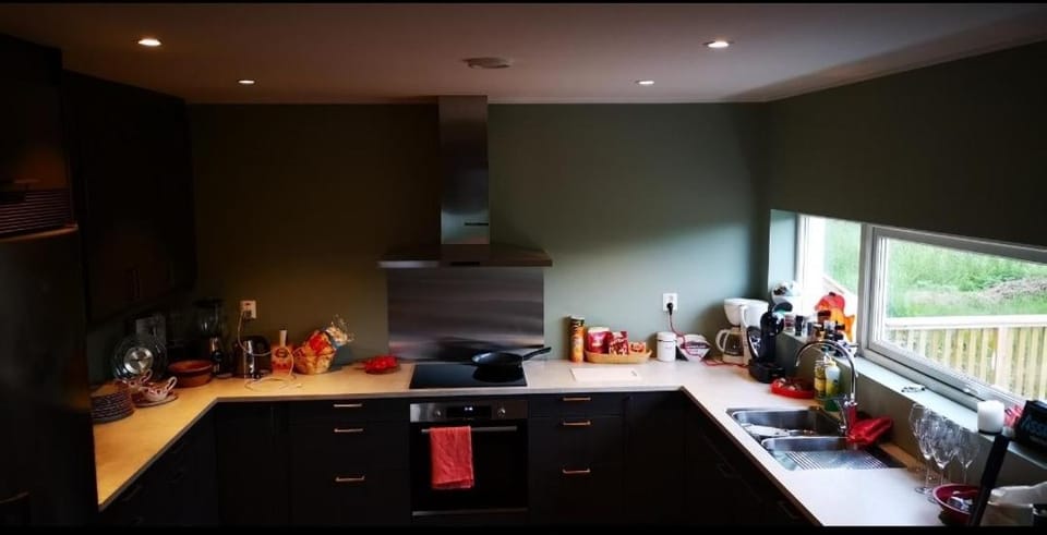 Coffee/tea facilities, Kitchen or kitchenette, stove