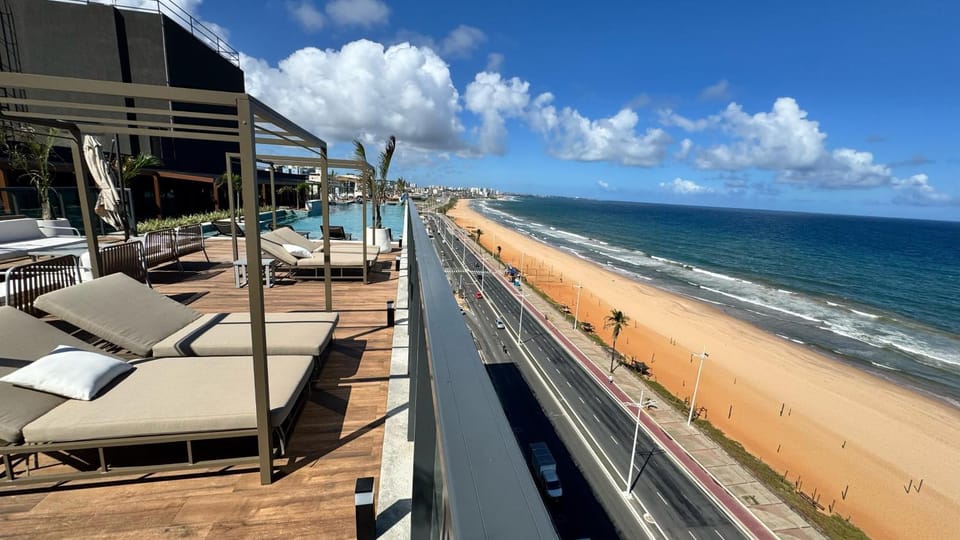 Beach, Sea view, sunbed