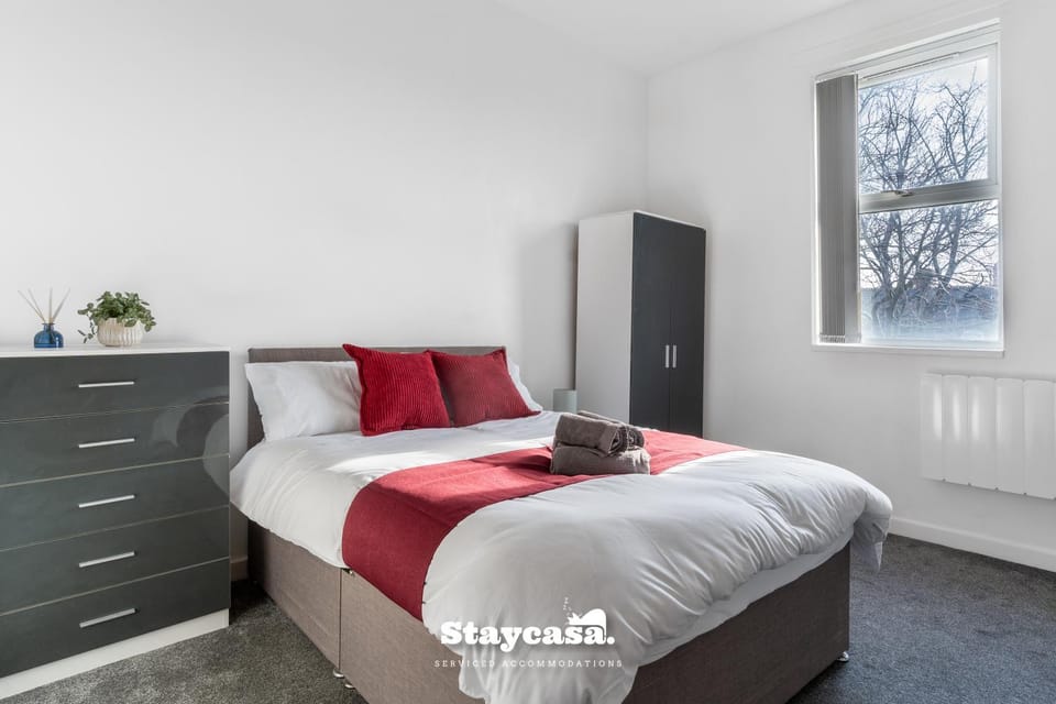 Casa Cove 2F Flat Free Parking - 5min to Hospital Apartment in Manchester