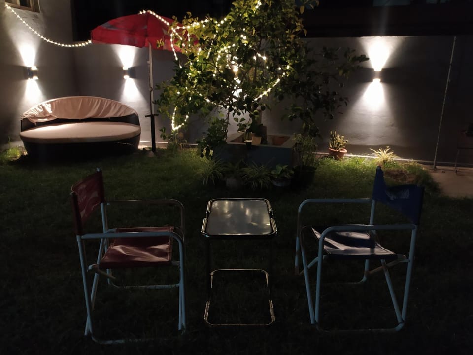 Patio, Night, Garden, View (from property/room), Seating area, Garden view