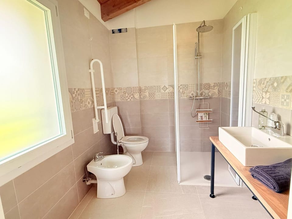 Shower, Toilet, Bathroom, bidet, towels