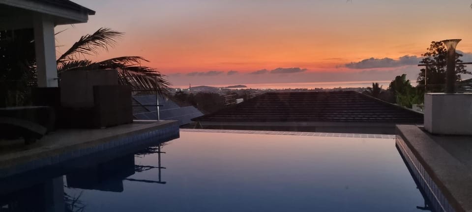 Natural landscape, Sea view, Swimming pool, Sunrise