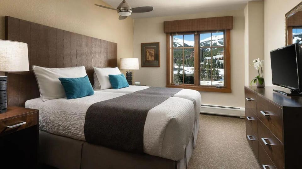 Hyatt Main Street Station 2 Bedroom Luxury Condo Heated Pool Hot Tubs Prime Main Street Location Gourmet Kitchen Cozy Fireplace Apartment hotel in Breckenridge