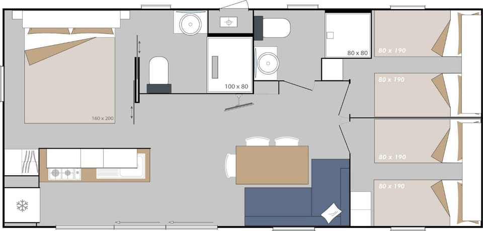 Mobilehome in Pieve Vecchia - Gardasee 22045 Campground/ 
RV Resort in Manerba del Garda