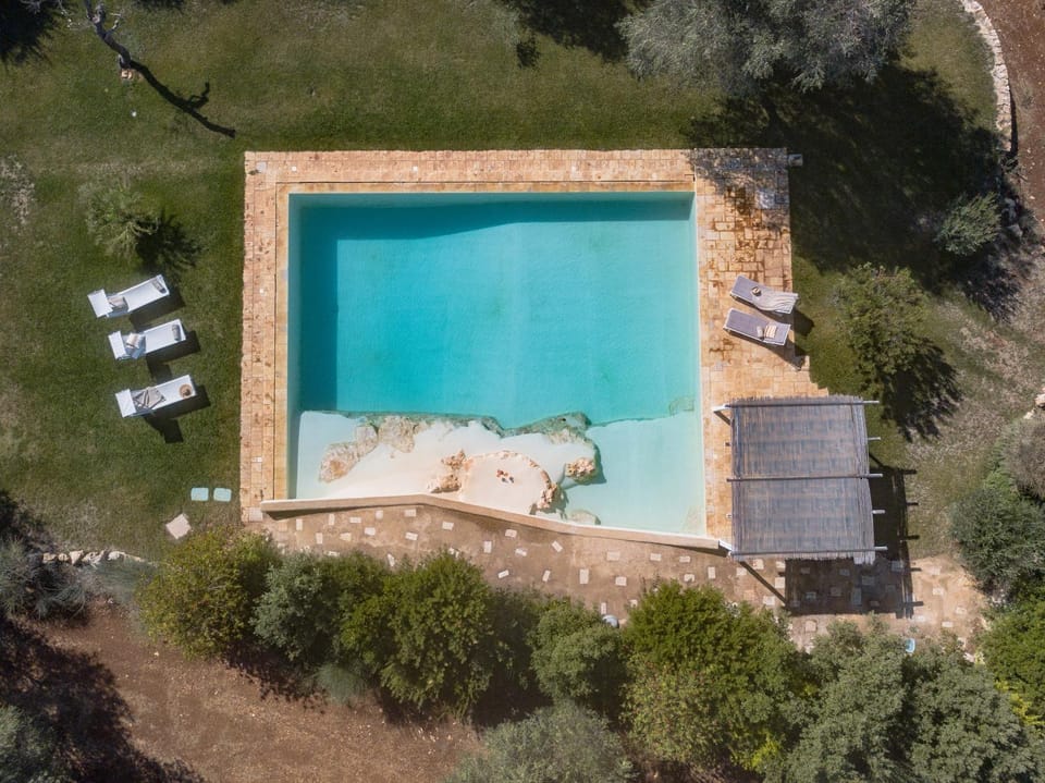 Bird's eye view, Swimming pool