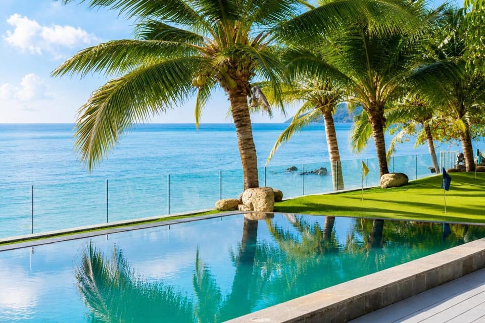 Day, Natural landscape, Garden, Pool view, Sea view, Swimming pool