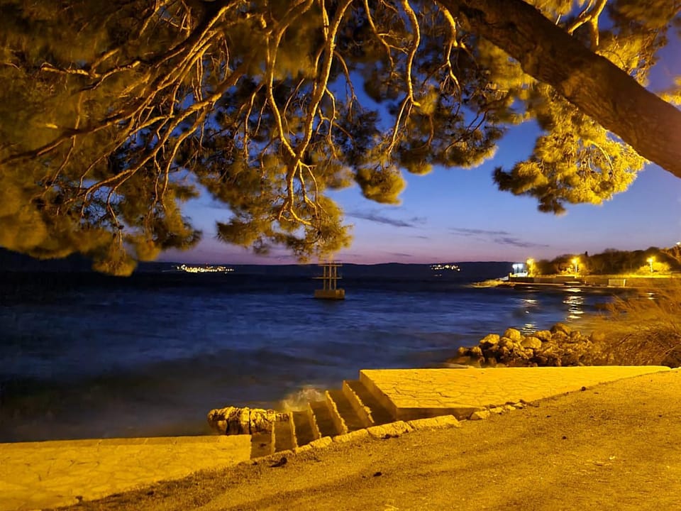 Night, Beach, Sea view