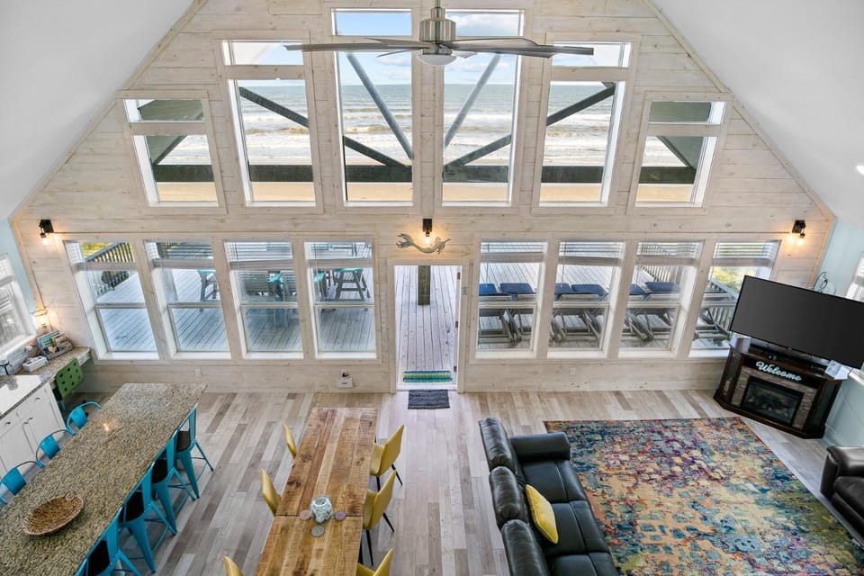 Serenity by Bolivar Vacations! Beachfront & Gameroom House in Bolivar Peninsula