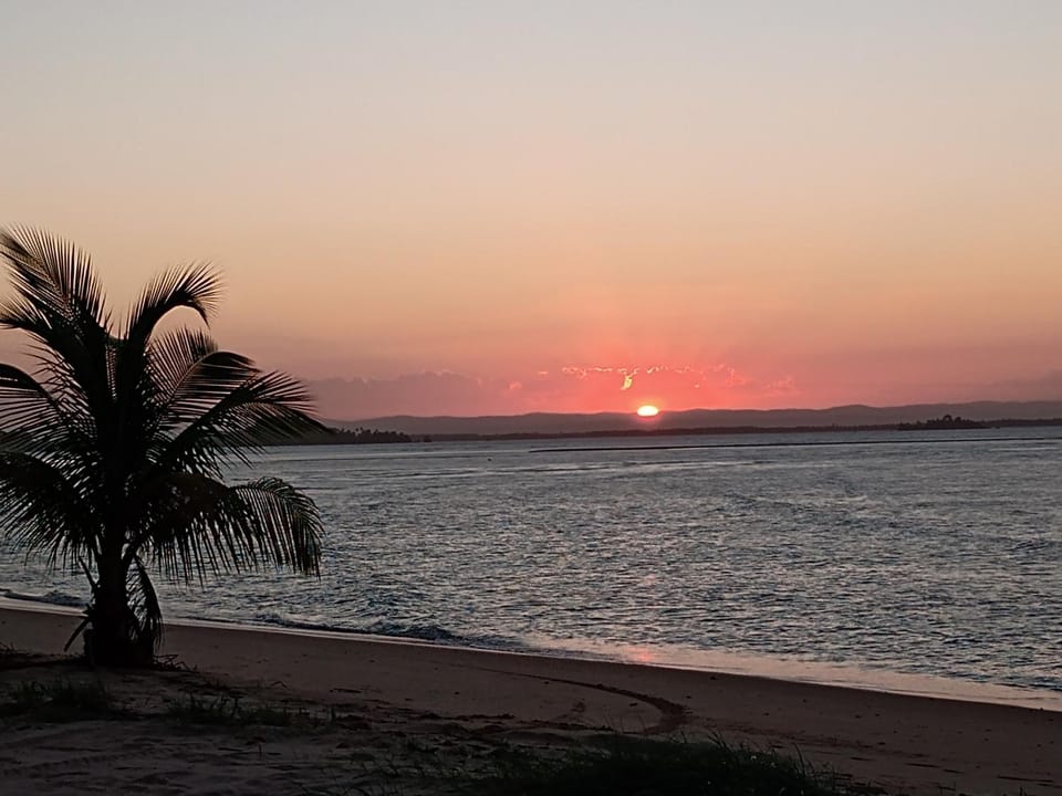 Beach, Sea view, Sunset