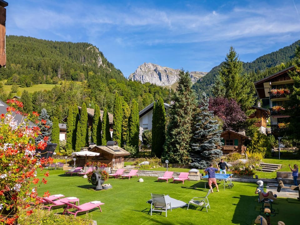 Children play ground, Garden, Garden, Balcony/Terrace, Mountain view, sunbed