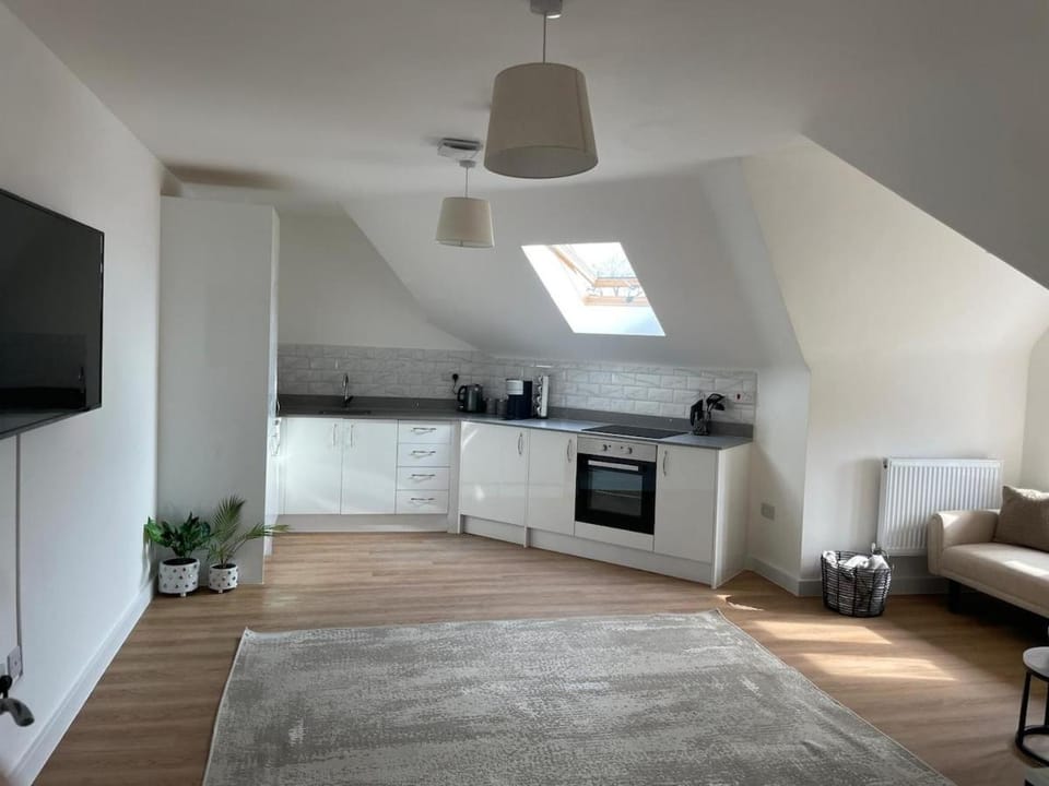 Modern Flat Parking Work Friendly Apartment in Farnborough