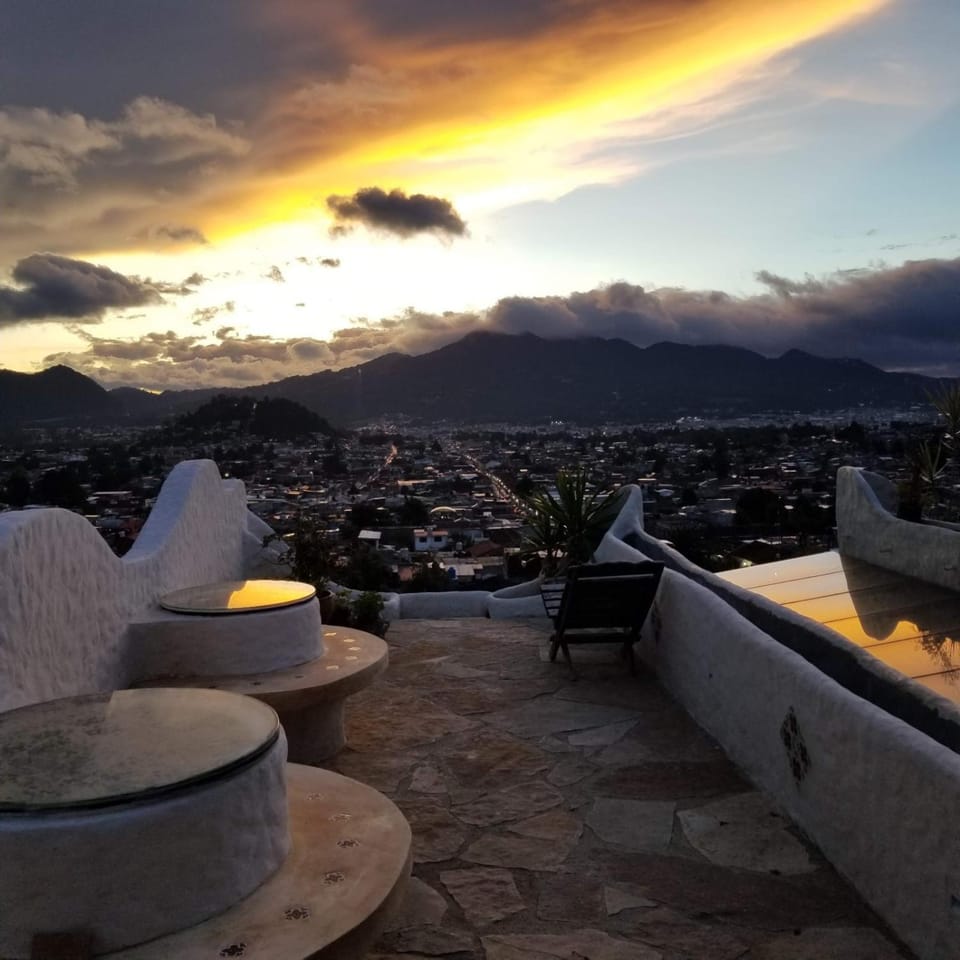 View (from property/room), Balcony/Terrace, Mountain view, Sunset