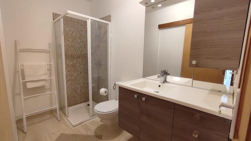 Shower, Toilet, Bathroom, towels