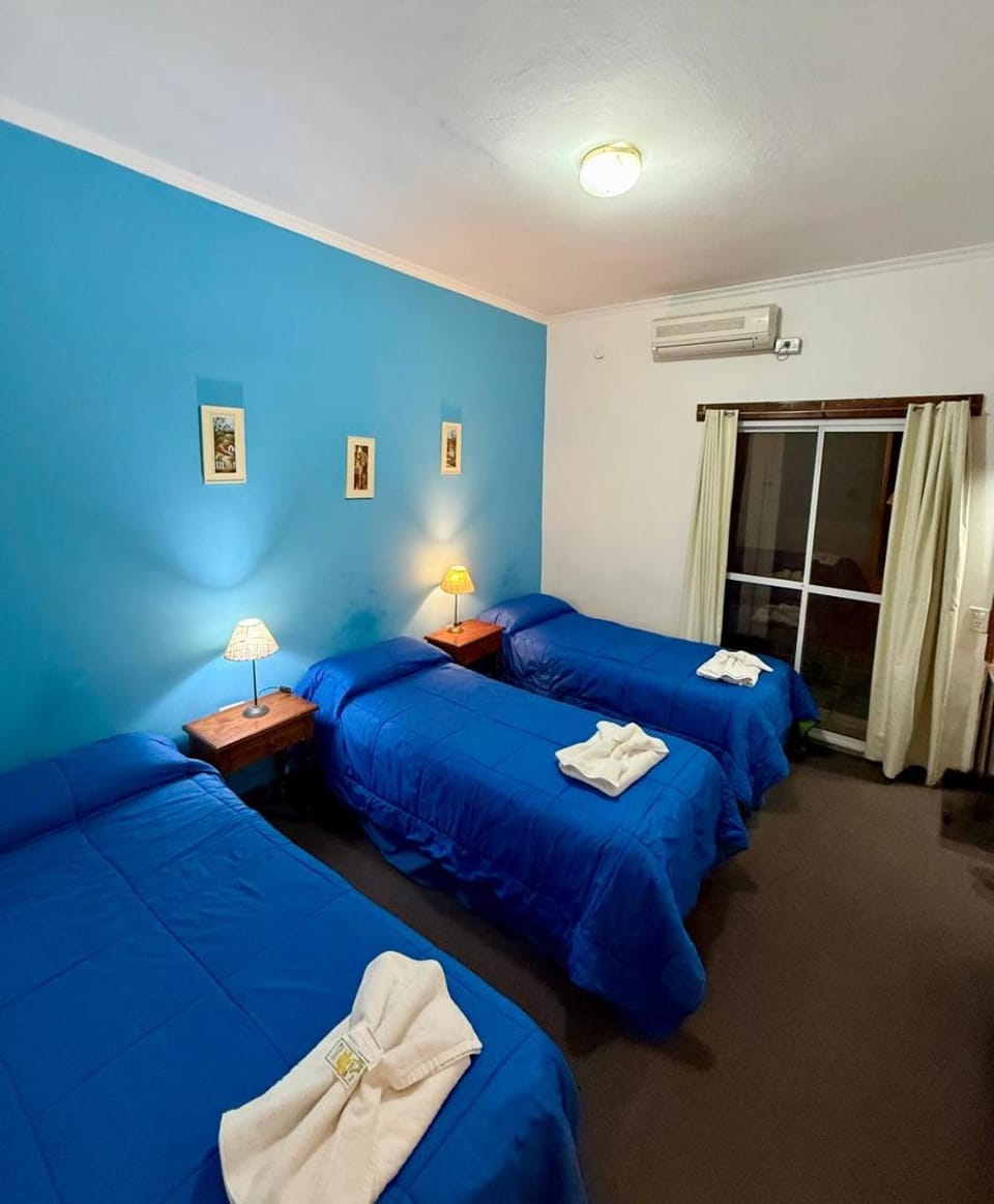 Bed, Photo of the whole room, Bedroom, towels, air conditioner