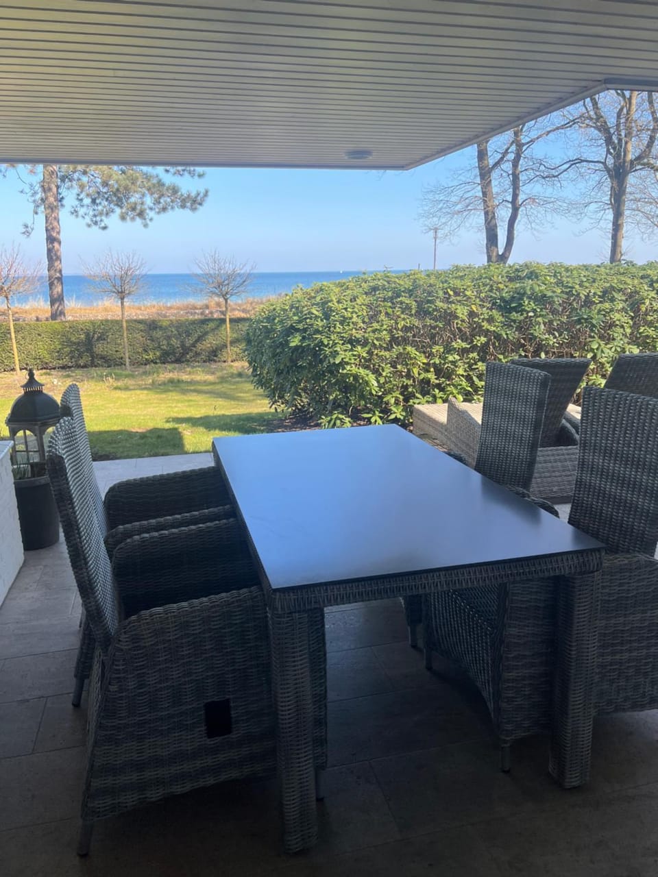 Property building, Garden, View (from property/room), Balcony/Terrace, Seating area, Sea view