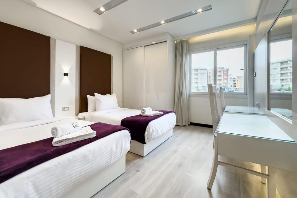Fresh & Fabulous 2BDR - 5 min to Airport Apartment in New Cairo City