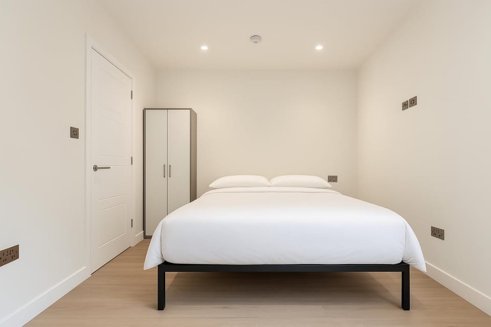 Bed, Bedroom, wardrobe