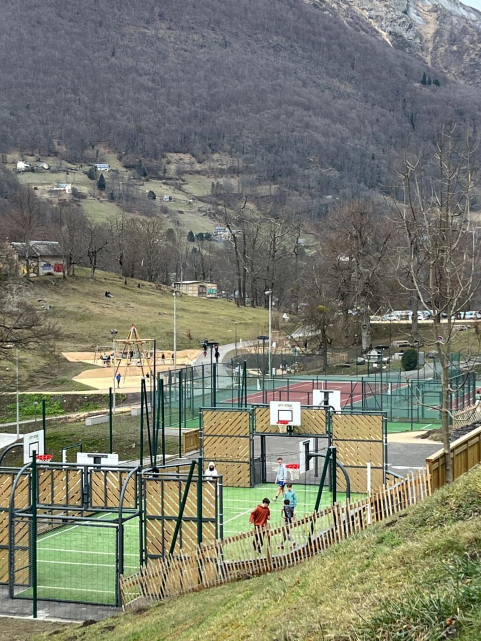 Children play ground, Tennis court