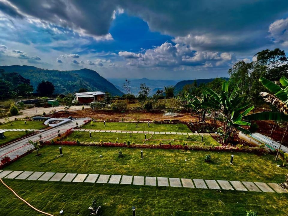 Natural landscape, Garden, Garden view, Mountain view