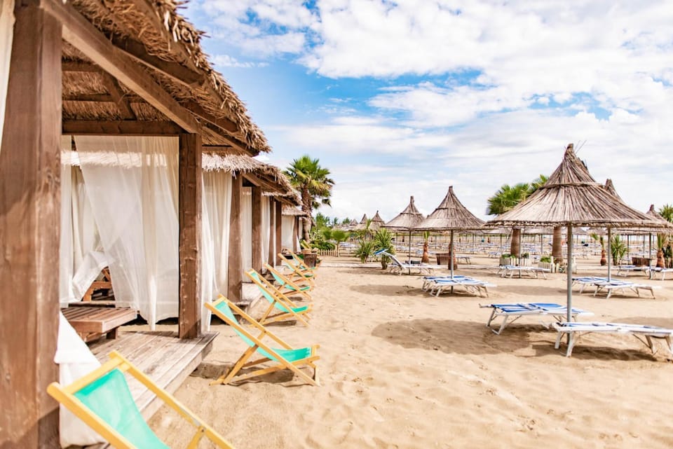 Beach, sunbed